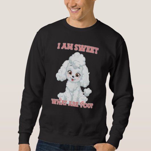 Sweatshirt Caniche Sucré Sucrée (Devant)