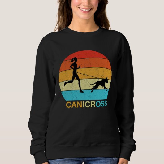 Sweatshirt Canicross Retro Vintage Edition Canicross Women s (Devant)