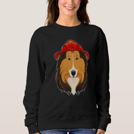 Sweatshirt Canine Handler I Fireman Chien I Pompier Collie (Devant)