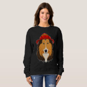 Sweatshirt Canine Handler I Fireman Chien I Pompier Collie (Devant entier)