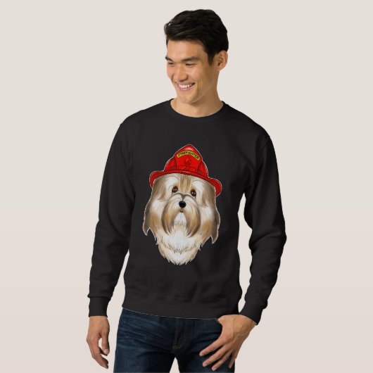 Sweatshirt Canine Handler I Fireman Chien I Pompier Havanes (Devant entier)