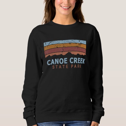 Sweatshirt Canoe Creek State Park Pennsylvania Retro Cool (Devant)