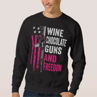 Sweatshirt Canons au chocolat et liberté Rose Ar15 Femen Gu
