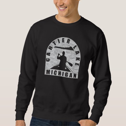 Sweatshirt Canotage du lac Cartier Michigan (Devant)
