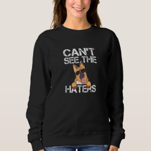 Sweatshirt Cant Voir Les Haters Berger Allemand Sarcastique P