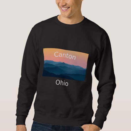 Sweatshirt Canton Ohio Mountain sunset hometown (Devant)