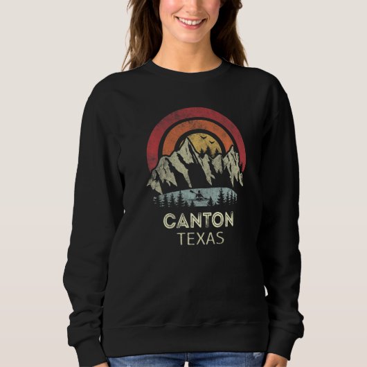 Sweatshirt Canton Texas Mountain Sunset Sunrise Kayaking   (Devant)