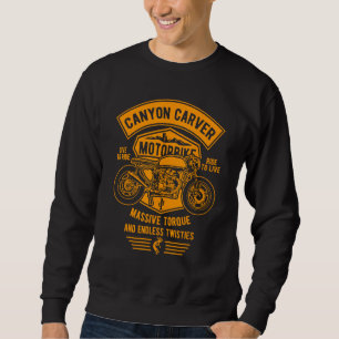 Sweatshirt Canyon Carver Moto Vintage Design Rétro