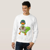 Sweatshirt Cape de héros canard (Devant entier)