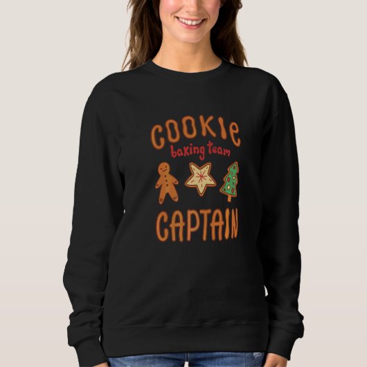 Sweatshirt Capitaine Cookie de l'équipe de fabrication de coo (Devant)