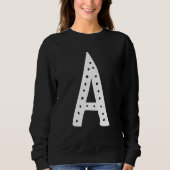 Sweatshirt Capital Letter A Monogram Initial Alphabet (Devant)