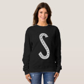 Sweatshirt Capital Letter S Monogram Initial Alphabet (Devant entier)