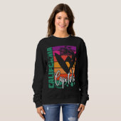 Sweatshirt Capitola California Retro Sunset Beach Surfer Surf (Devant entier)
