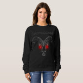 Sweatshirt Capricorn Dark Astrology | Minimal Occult Zodiac (Devant entier)