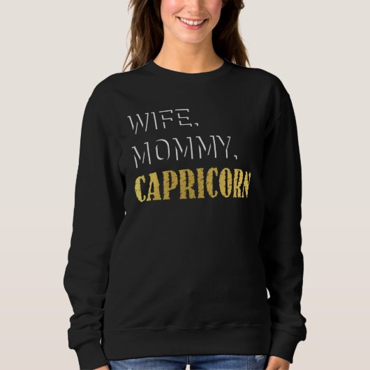 Sweatshirt Capricorn Zodiac Sign_7 (Devant)