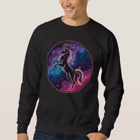 Sweatshirt Capricorne céleste Stylisé (Devant)