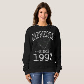 Sweatshirt Capricorne depuis 1993 Constellation Capricorne (Devant entier)