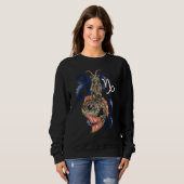 Sweatshirt Capricorne Horoscope Inspiré Capricorne Symbole Re (Devant entier)