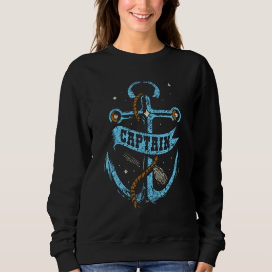Sweatshirt Captain Skipper Ship  Boat Owner (Devant)