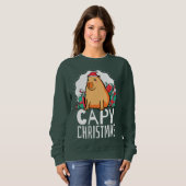 Sweatshirt Capy Christmas Capybara (Devant entier)