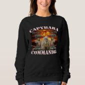 Sweatshirt Capybara Commander  Capybara Warrior (Devant)