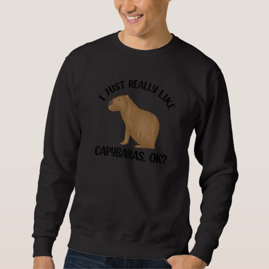 Sweatshirt Capybara For Men Women Kids Rodent Capybara (Devant)
