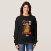 Sweatshirt Capybara is my home South American Rodent Capybara (Devant entier)