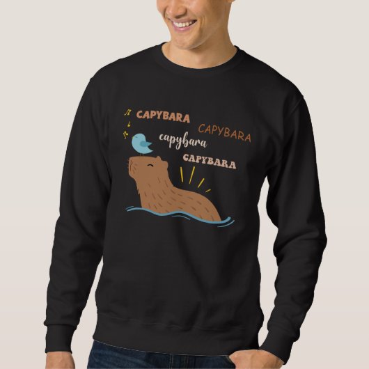 Sweatshirt Capybara Mignon Capybara (Devant)