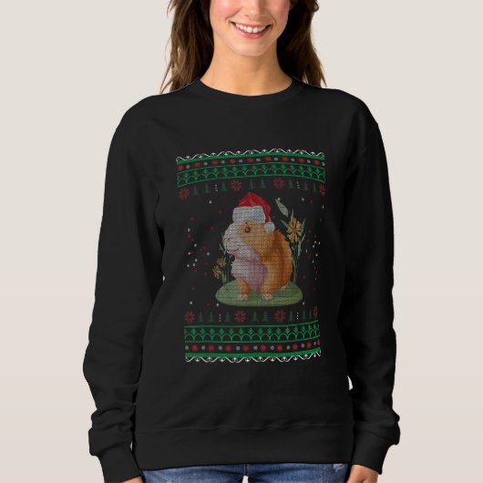 Sweatshirt Capybara Père Noël Vilain de Noël (Devant)