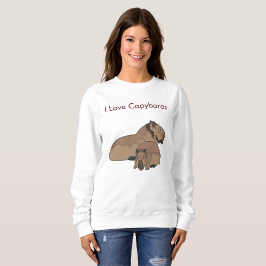 Sweatshirt Capybara Shirt (Devant entier)