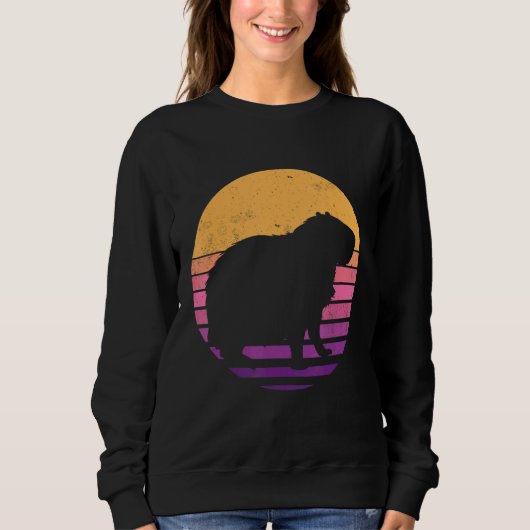 Sweatshirt Capybara Vintage (Devant)