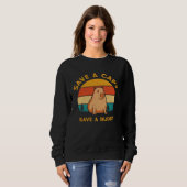 Sweatshirt Capybara World Wildlife Day Animal Welfare Retro W (Devant entier)