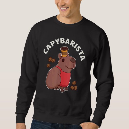 Sweatshirt Capybarista Capybara Barista Coffee (Devant)