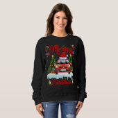 Sweatshirt Car Lights Xmas Tree Santa Car Christmas 1 (Devant entier)