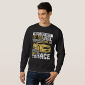 Sweatshirt Car Racing Checkered Flag Automobile Female Motor  (Devant entier)