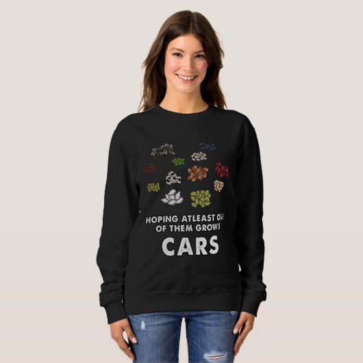 Sweatshirt car  Seeds growth meme (Devant entier)