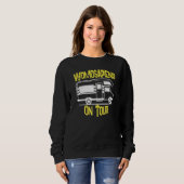 Sweatshirt Caravan Camping Mobil I Aventure Vacances (Devant entier)