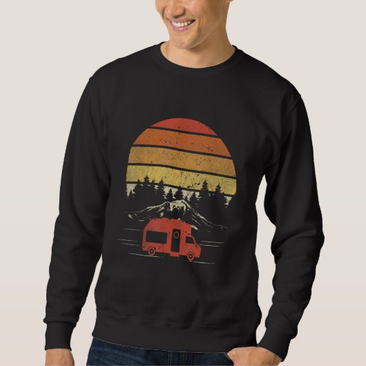 Sweatshirt Caravane Camper Rétro Camping 2 (Devant)
