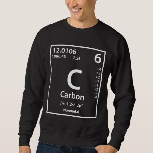 Sweatshirt Carbon Element (white) (Devant)