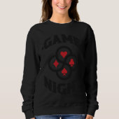 Sweatshirt Card Games  Game Night (Devant)