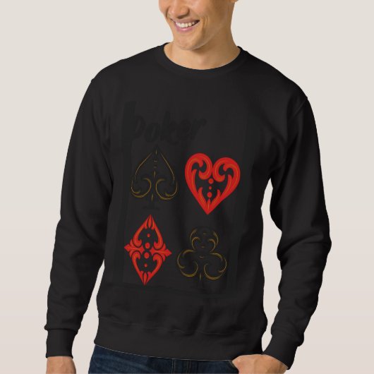 Sweatshirt Card Games Poker Champ (Devant)