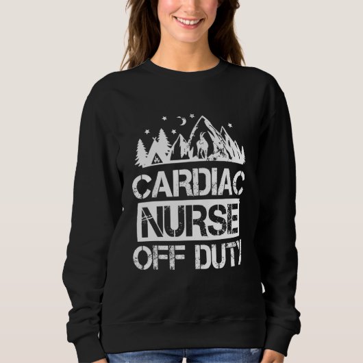 Sweatshirt Cardiac Infirmière hors service Cardiac Infirmière (Devant)