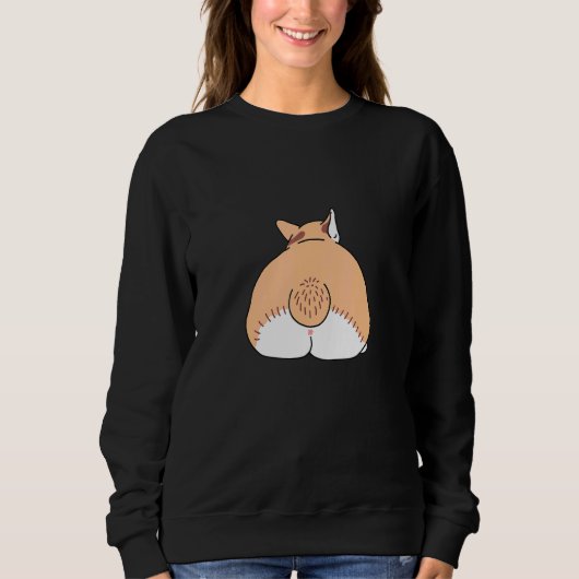 Sweatshirt Cardigan mignon Pembroke Welsh Corgi Butt Chien Ch (Devant)