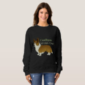 Sweatshirt Cardigan Welsh Corgi Red Active (Devant entier)