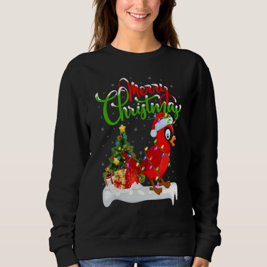 Sweatshirt Cardinal Bird  Xmas Decoration Santa Cardinal Chri (Devant)