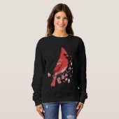 Sweatshirt Cardinal. La nature est rubis. Beauté en rouge. (Devant entier)