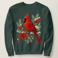 Cardinal Rouge Vintage | Oiseau Classique de l'Hiv