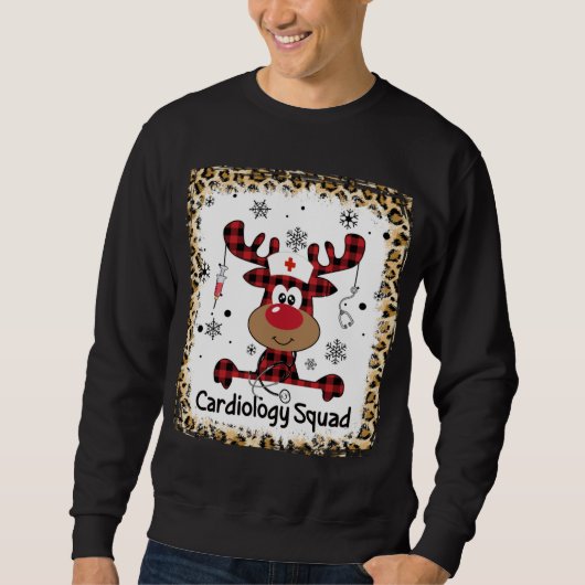 Sweatshirt Cardiologie blanchie Escadron Reindeer Cardiac Inf (Devant)