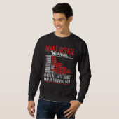 Sweatshirt Cardiologue guerrier de maladies cardiaques (Devant entier)