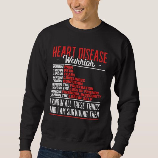 Sweatshirt Cardiologue guerrier de maladies cardiaques (Devant)